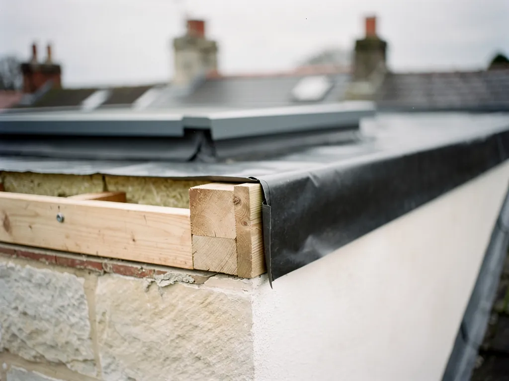 An insulated upstand for a flat rooflight